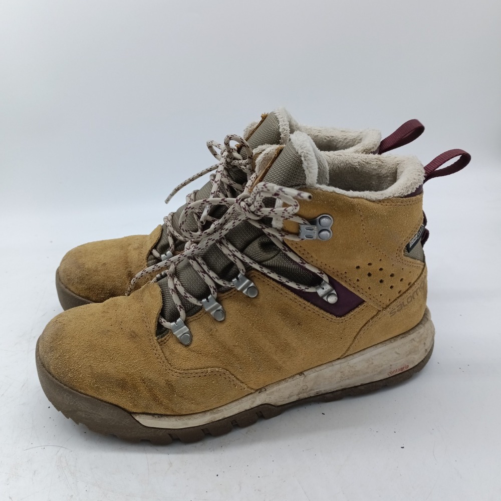 Salomon Ellipse Winter Waterproof Thinsulate Hiking Boots Women 8.5 376379 s3
